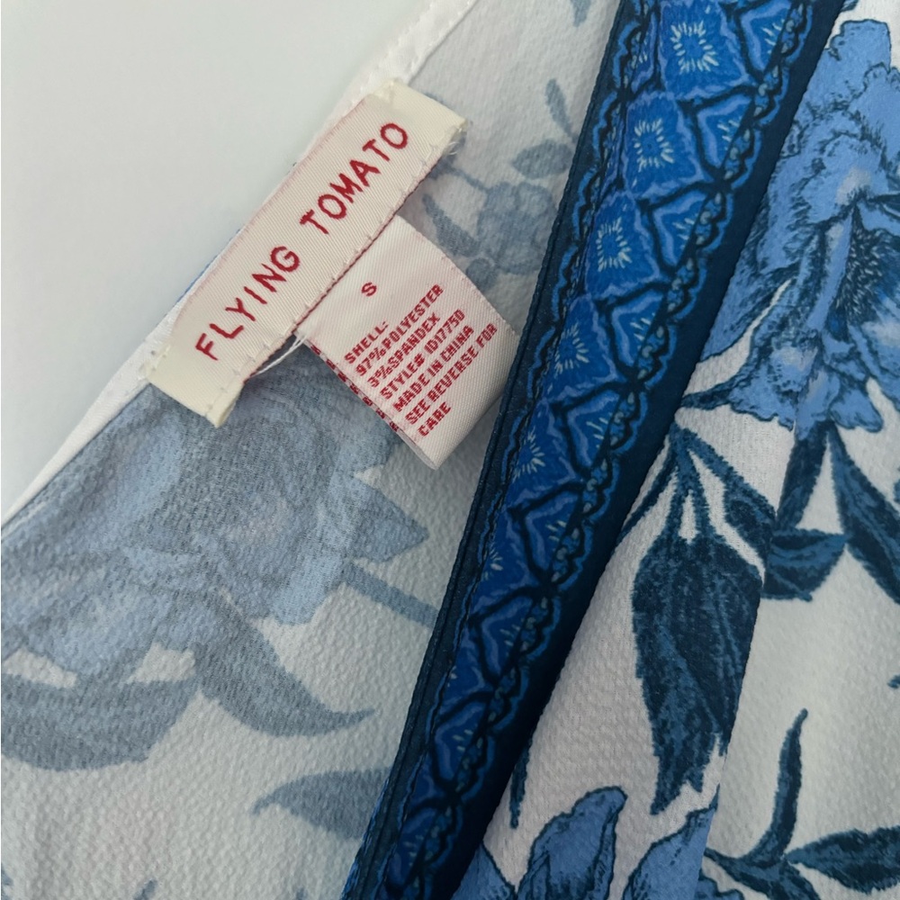 Flying Tomato Blue and White Floral Maxi Dress - Picture 5 of 7
